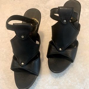 Bondage poly heels by Patricia Field!